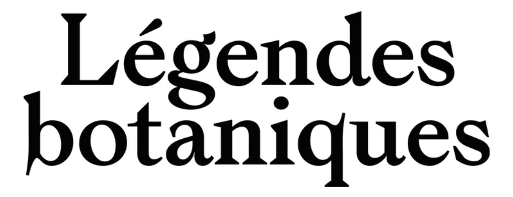 Légendes botaniques